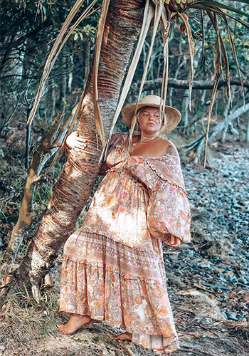 amethyst boho dress