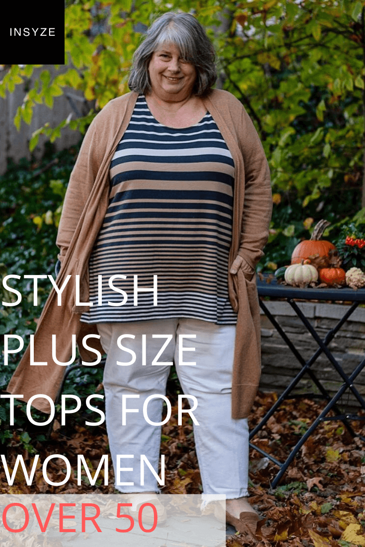 Stylish plus size tops for women over ...
