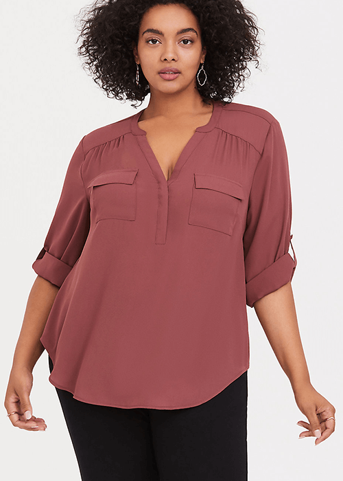 Stylish plus size tops for women over 50 | Insyze