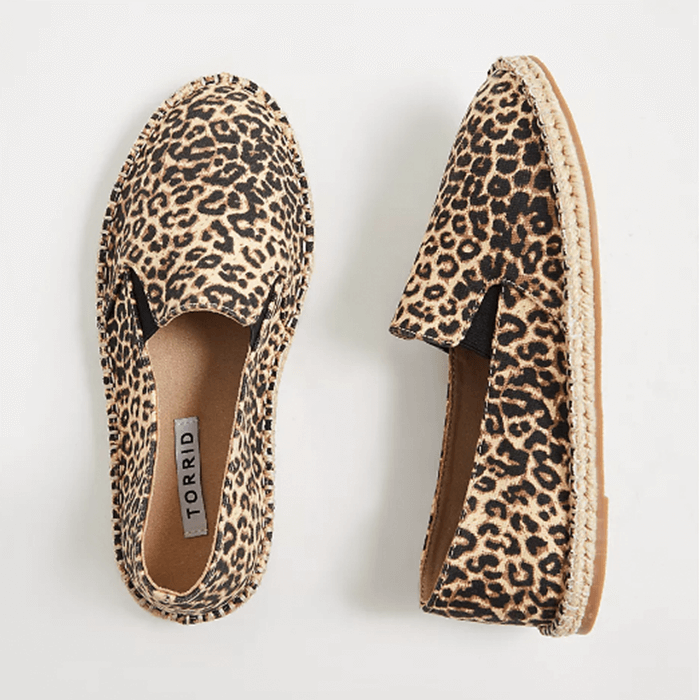 animal print wide fit shoes