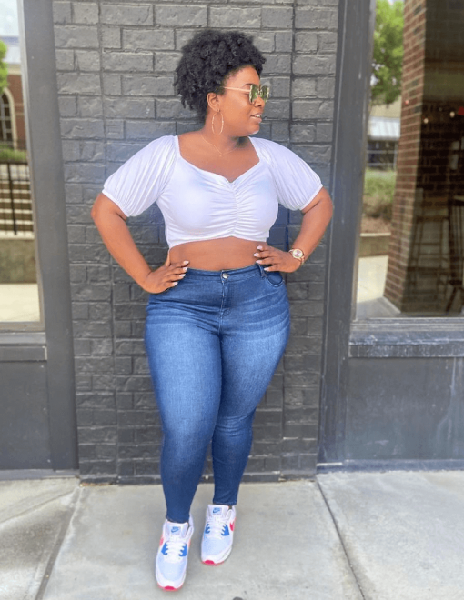 How to Style White Denim When You're Plus Size and Pear Shaped - The Plus  Life